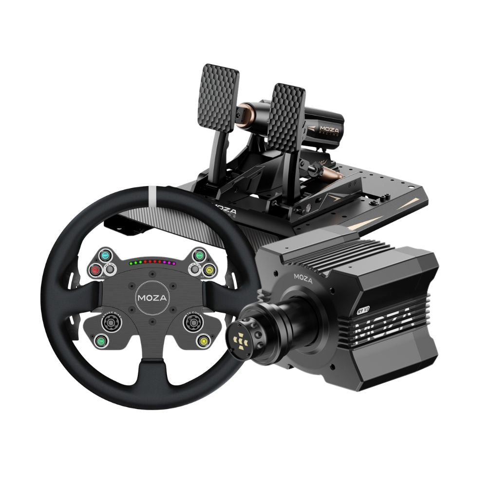 MOZA R9 V3 + mBooster Active Pedal Set Bundle