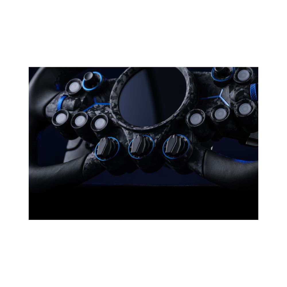 Bottom shot of Vision GS wheel with close up on dials and buttons