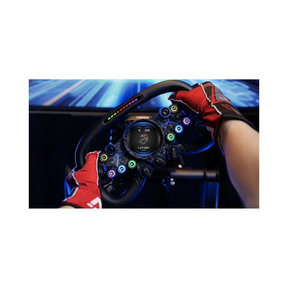 MOZA vision GS wheel with hands on wheel