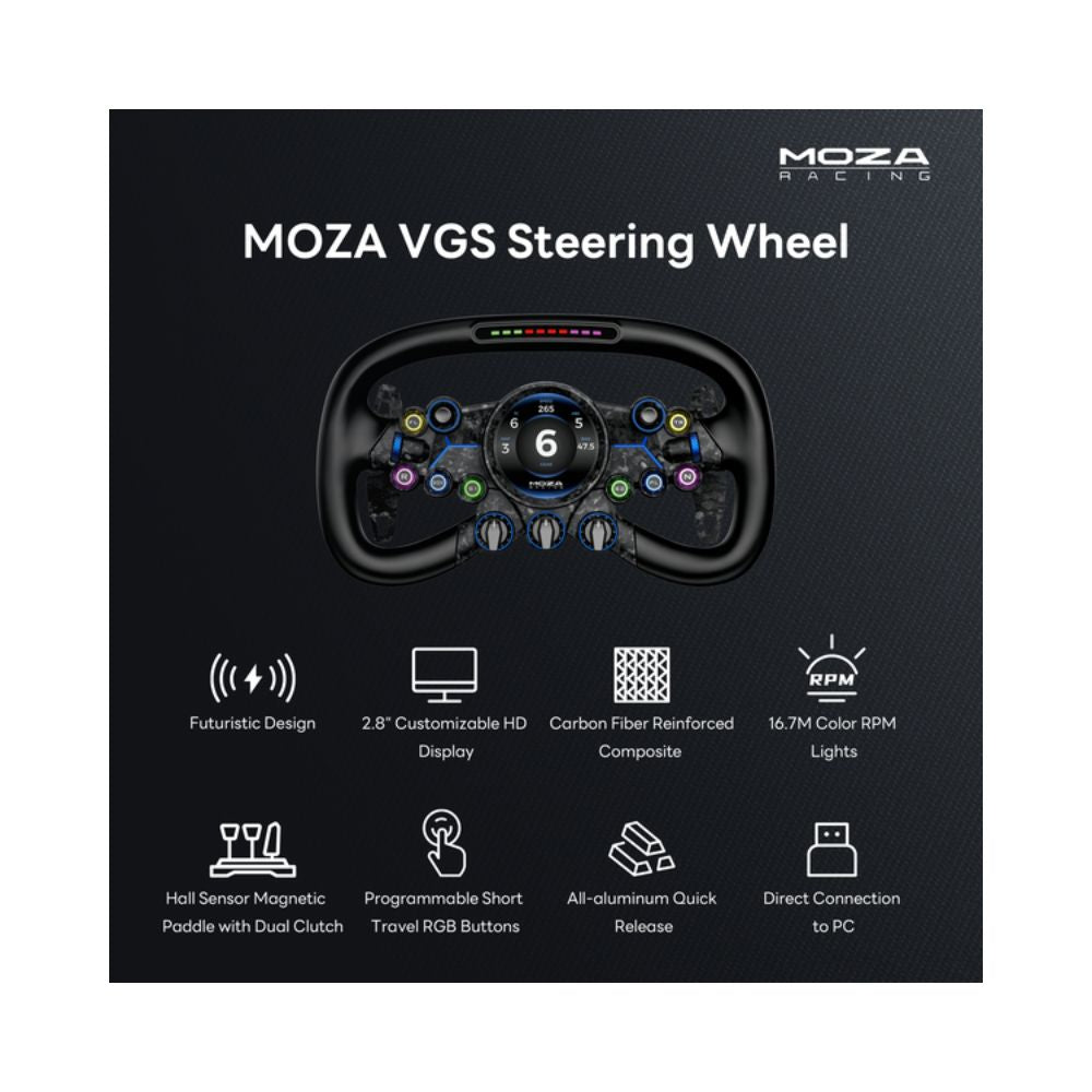MOZA Vision GS wheel features image