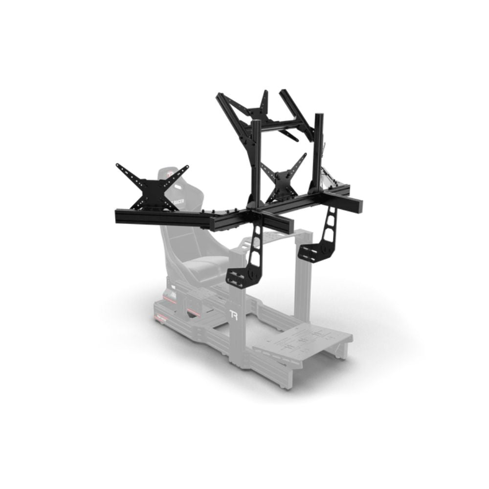 Trak Racer Aluminium Cockpit-Mounted Quad Monitor Stand