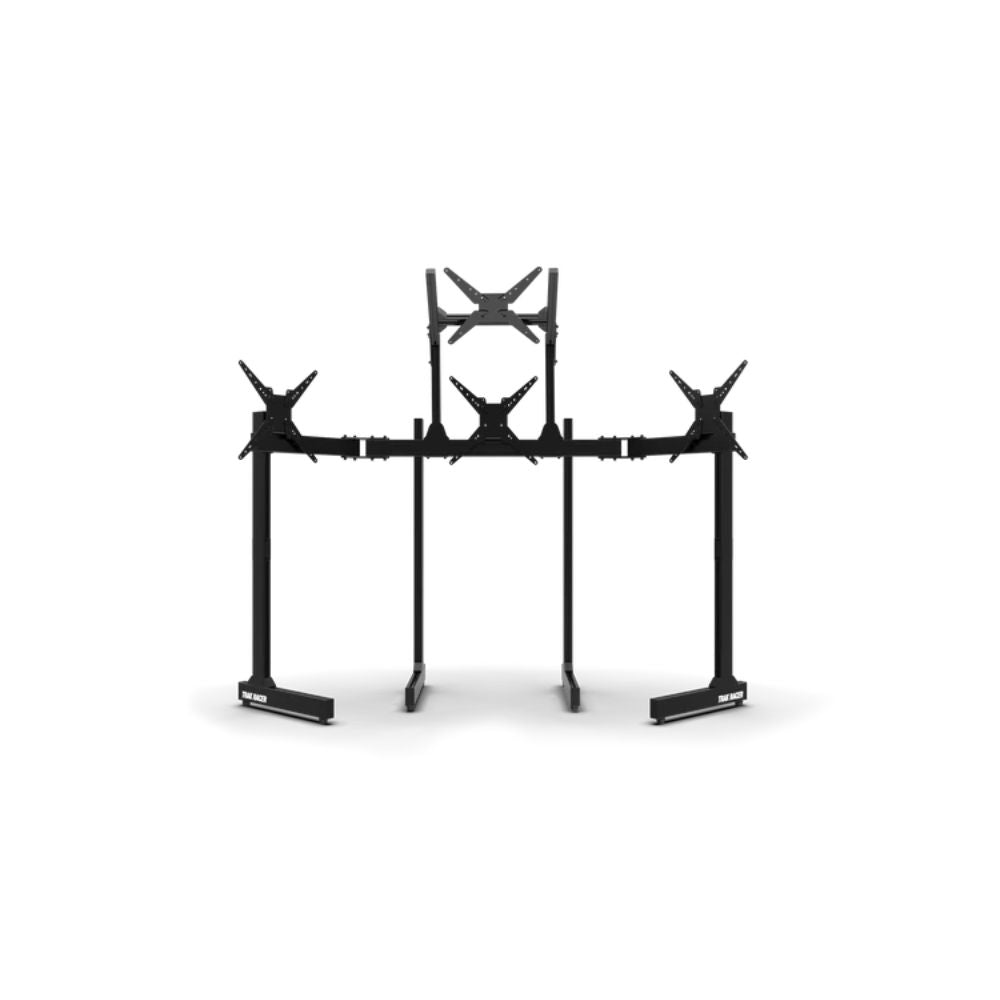 Trak Racer Aluminium Quad Monitor Stand With Extra Leg Supports