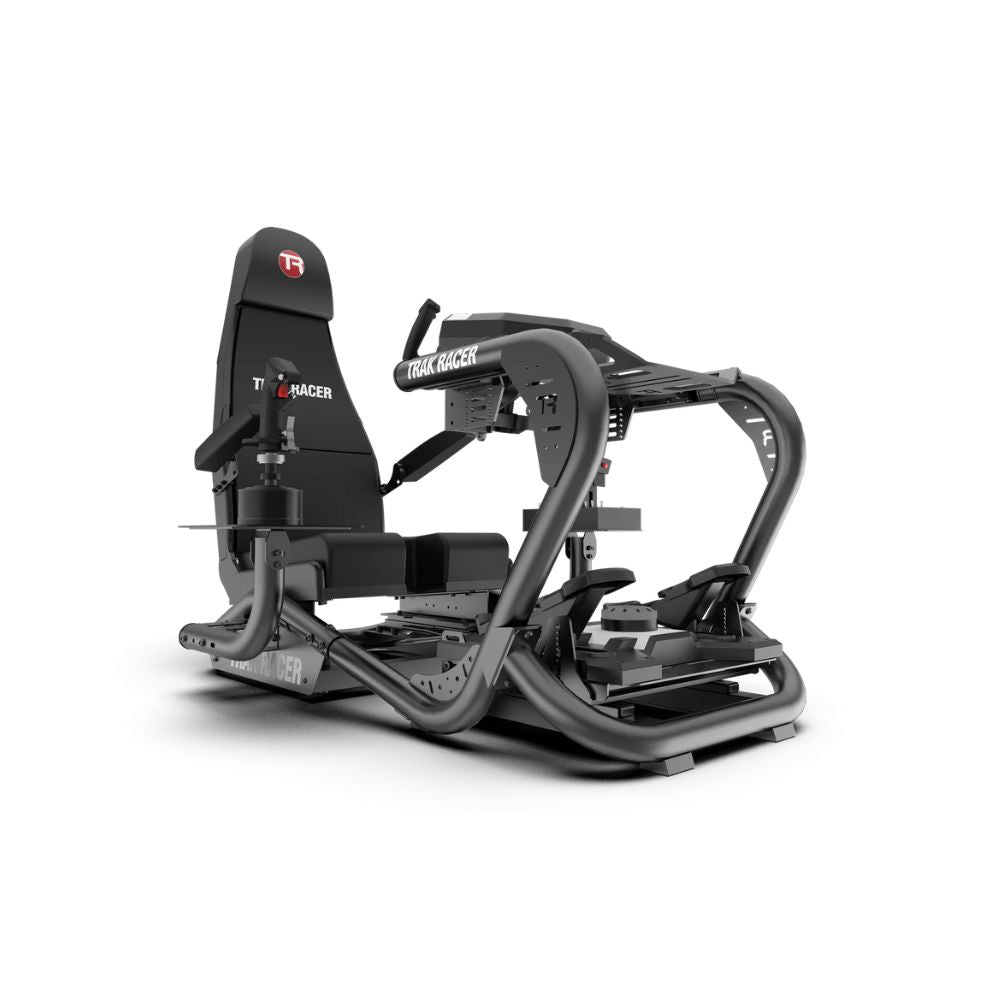 TR8 Pro Flight Simulator with flight controls branding on a white background