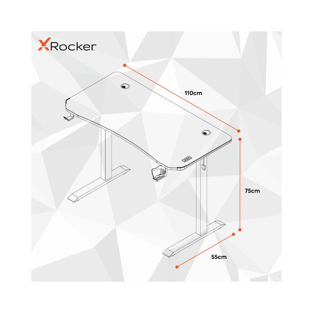X Rocker Cobra RGB Gaming Desk