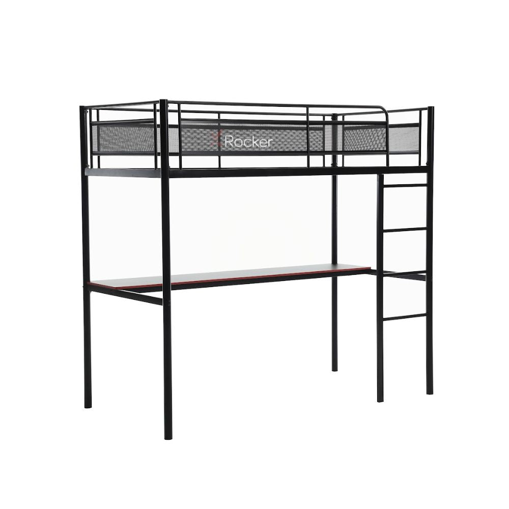 X Rocker HQ High Sleeper Gaming Bed With Desk