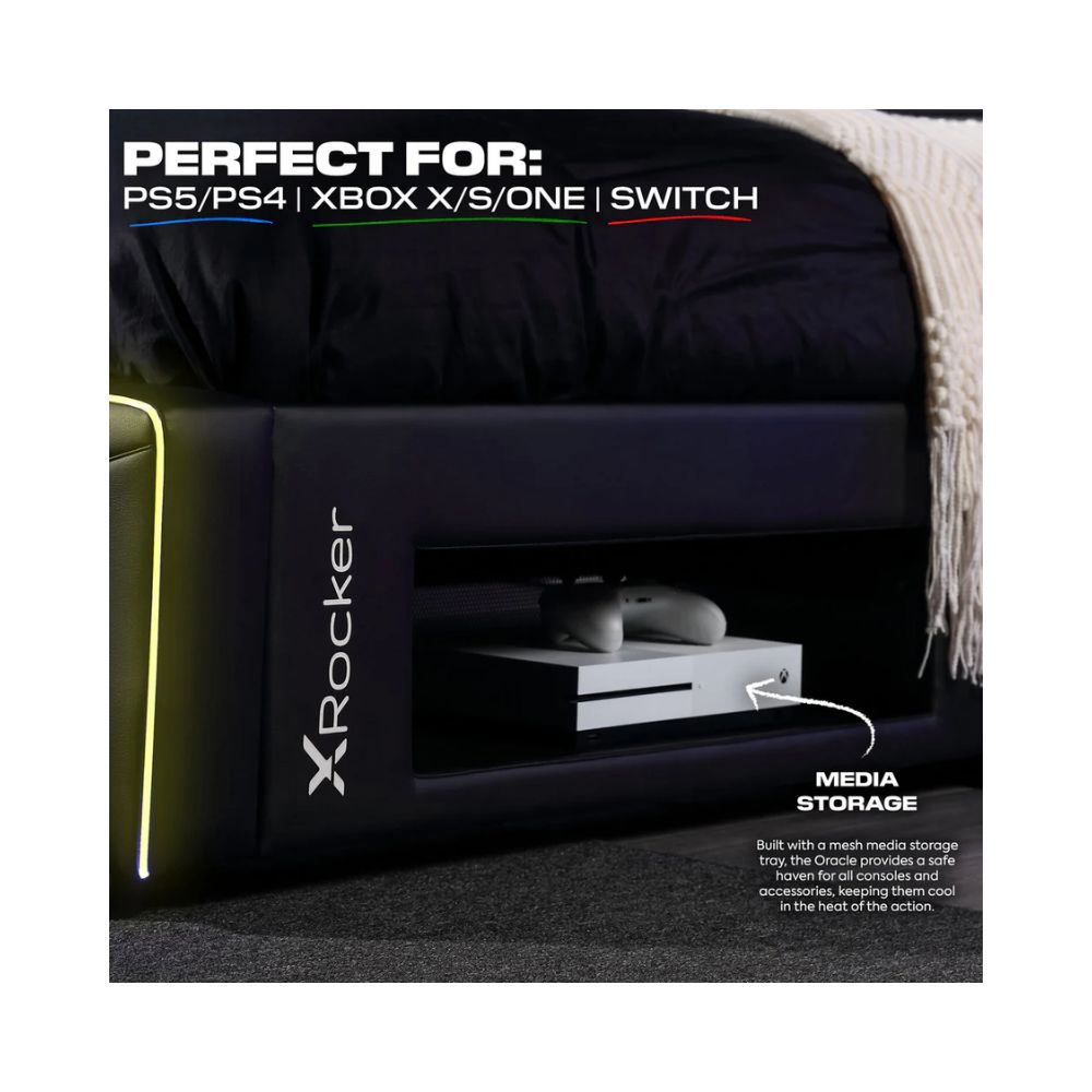 X Rocker Oracle eSports Neo Fibre RGB TV Gaming Bed