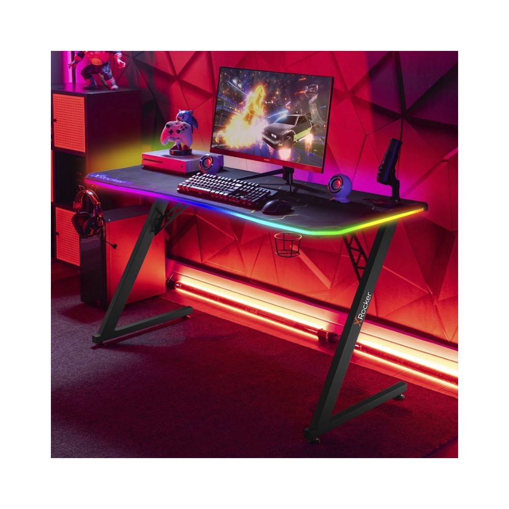X Rocker Pulsar RGB XL Gaming Desk