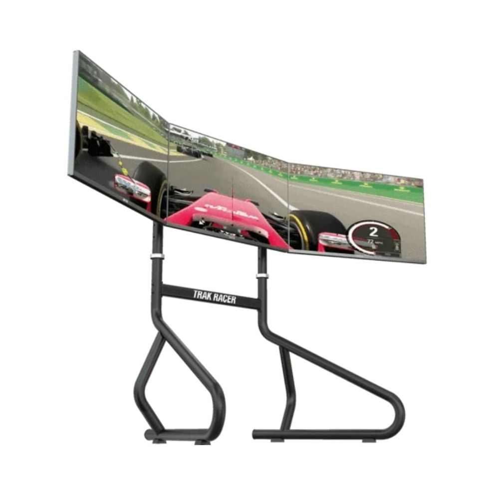 Trak Racer RS6 Mach 3 Racing Simulator + Triple Monitor Stand (32-45 Inch)
