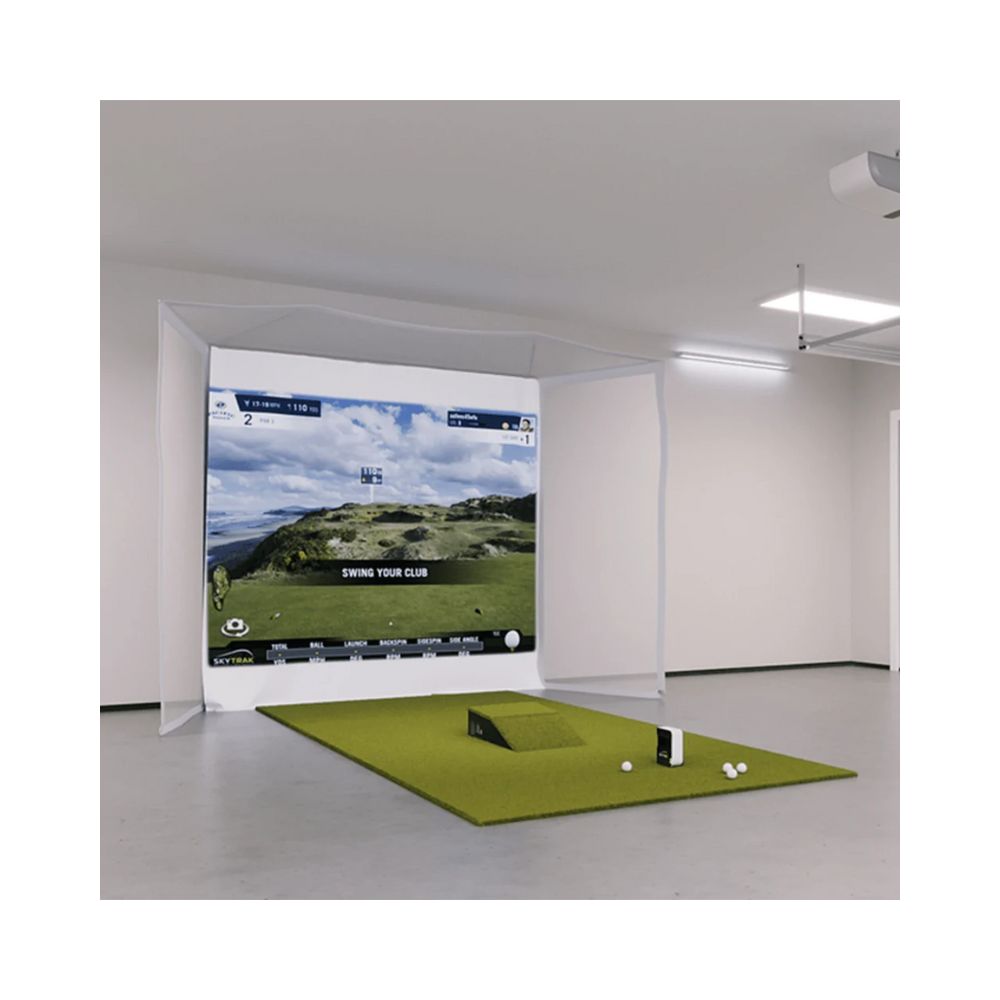 Skytrak HomeCourse Retractable Golf Simulator Bundle