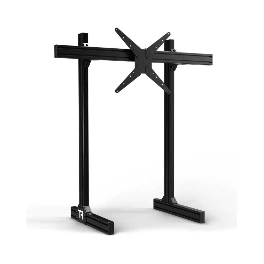 Trak Racer Aluminium Single Monitor Floor Stand (Suits 22 To 80 Inch Monitors/TVs)