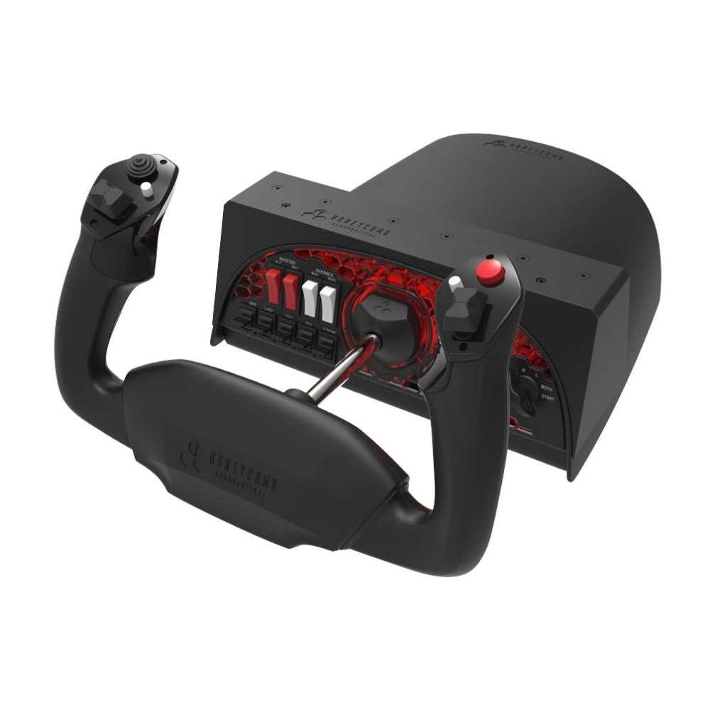 Honeycomb Alpha Flight Controls Yoke & Switch Panel + Bravo Throttle Quadrant Bundle