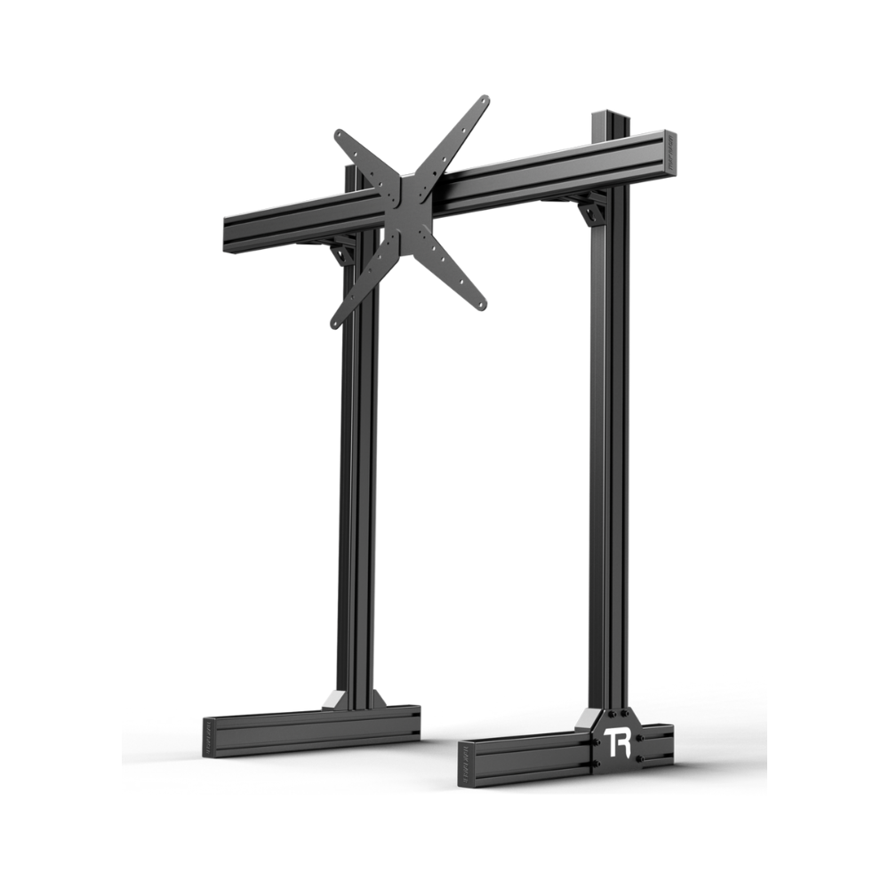 Trak Racer Aluminium Single Monitor Floor Stand (Suits 22 To 80 Inch Monitors/TVs)