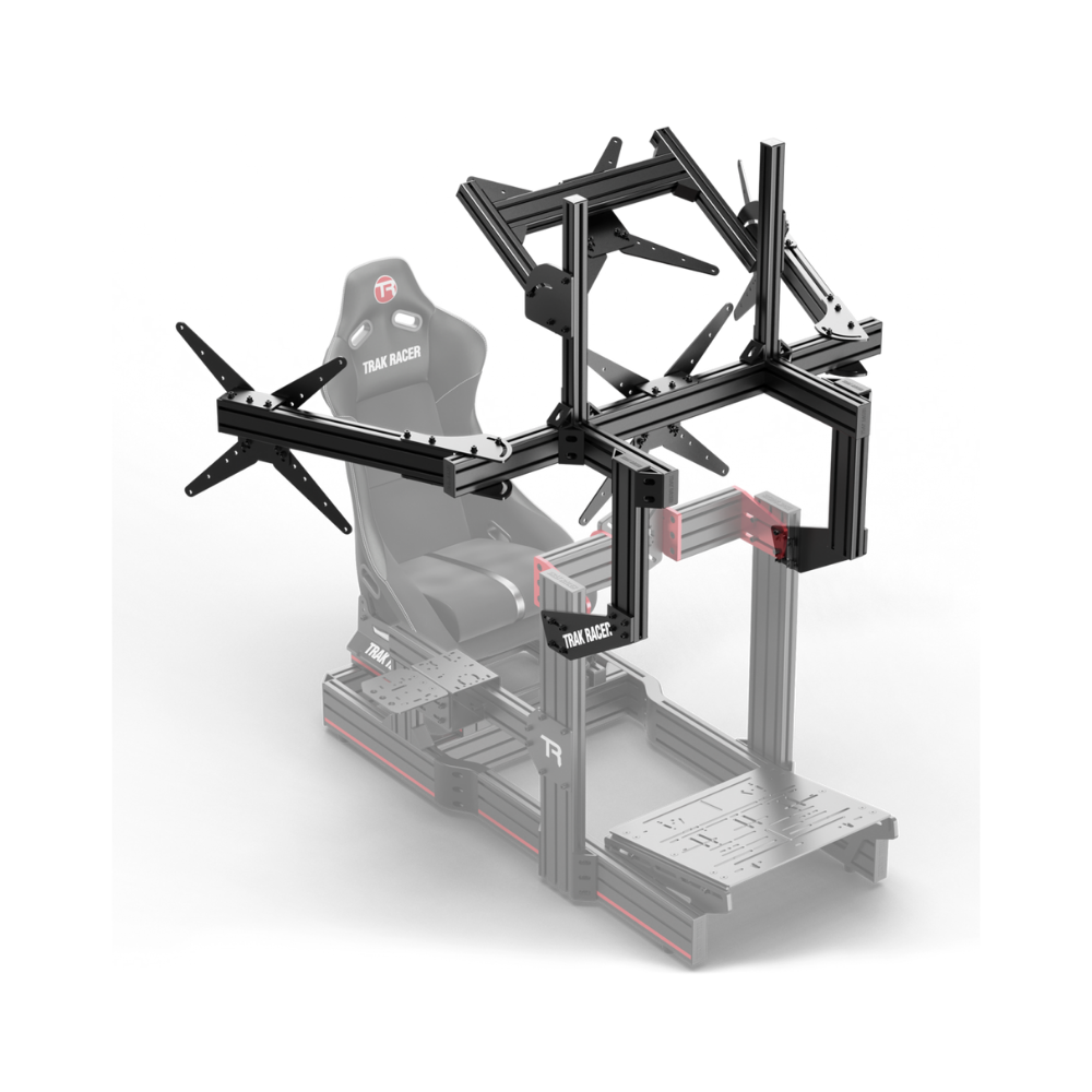 Trak Racer Cockpit-Mounted Quad Monitor Stand