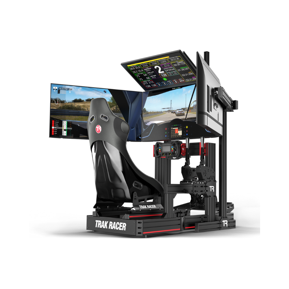 Trak Racer Aluminium Quad Monitor Floor Stand (Suits Four Monitors Up To 45 Inches)