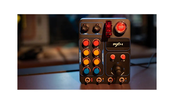 PXN CB1 Button Box with shifter on a blurred background
