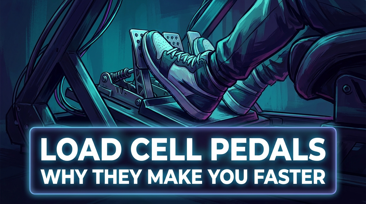 Load cell pedals sim racing guide - why they make you faster Australia 2026