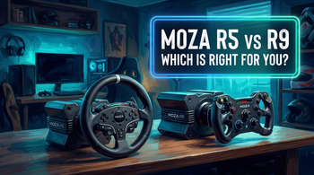 MOZA R9 V3 vs R5 which MOZA wheelbase is right for you - PC sim racing Australia 2026