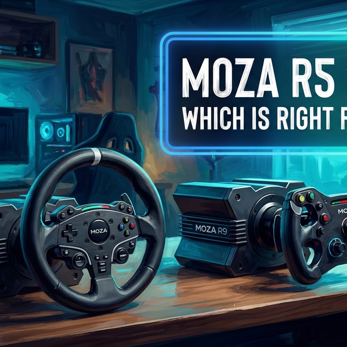 MOZA R9 V3 vs R5 which MOZA wheelbase is right for you - PC sim racing Australia 2026