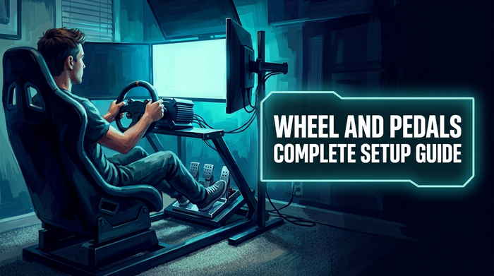 Sim racing wheel and pedals complete setup guide hero - Australia 2026