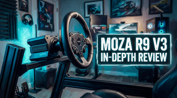 MOZA R9 V3 in-depth review hero - direct drive wheelbase sim racing Australia 2026