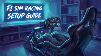 F1 sim racing setup guide hero - open wheel formula cockpit Australia 2026