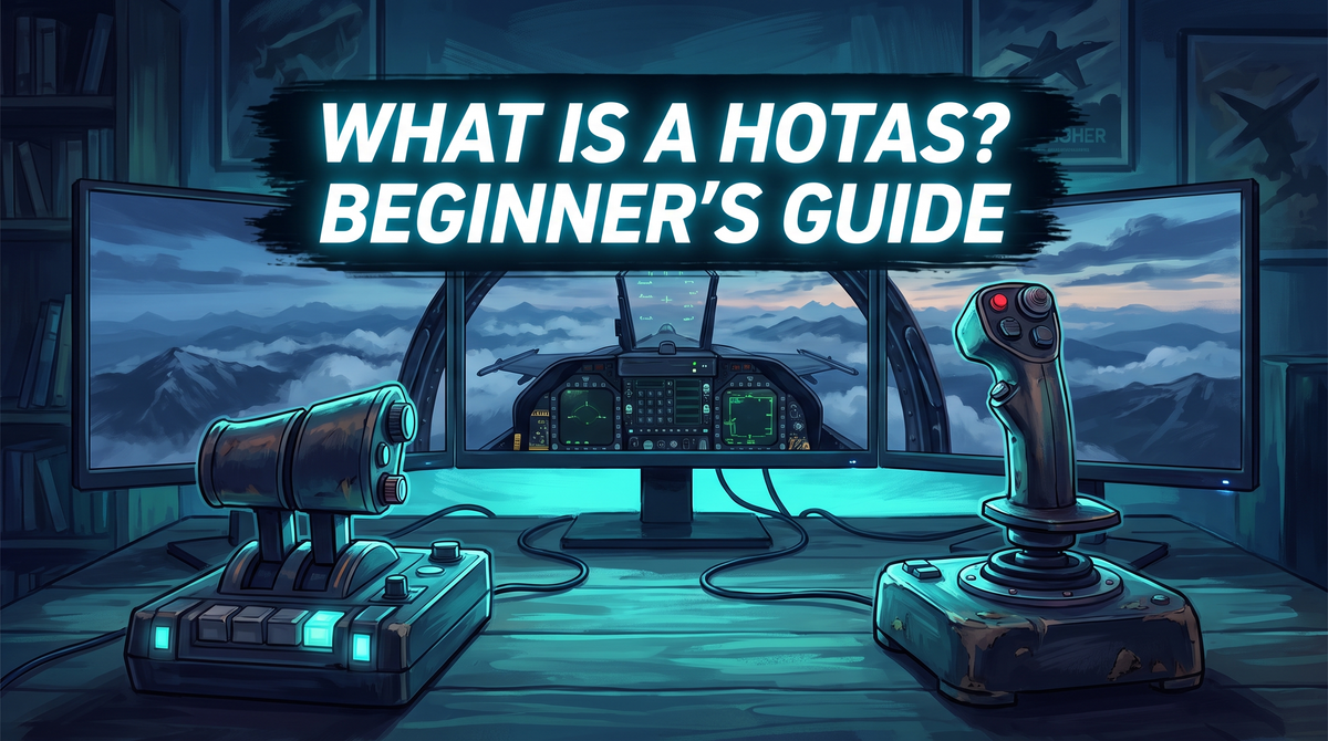 What is a HOTAS - beginner's guide to flight sim joysticks and throttles hero 2026