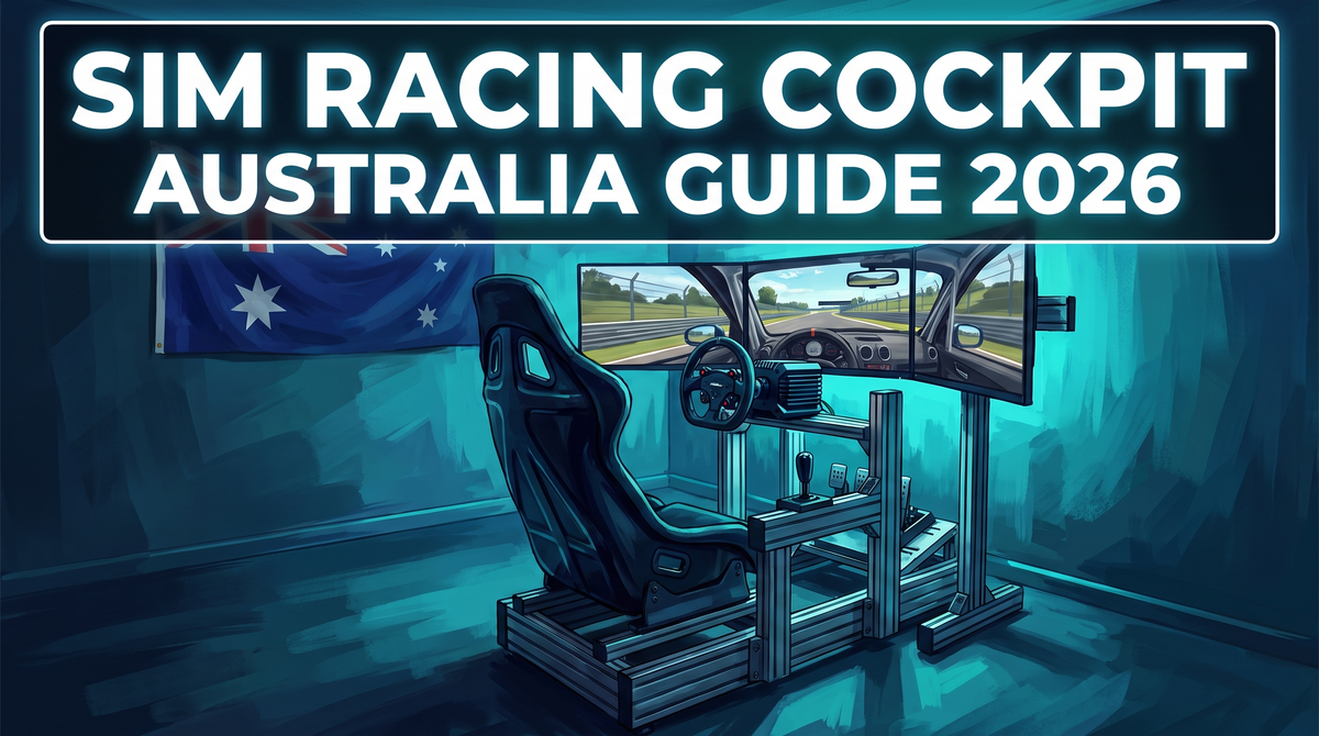 Racing simulator cockpit Australia guide hero - complete buyer's guide 2026