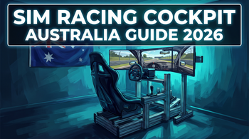 Racing simulator cockpit Australia guide hero - complete buyer's guide 2026