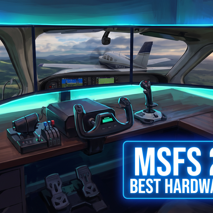 Microsoft Flight Simulator 2024 controls guide hero - best hardware for MSFS 2024 Australia