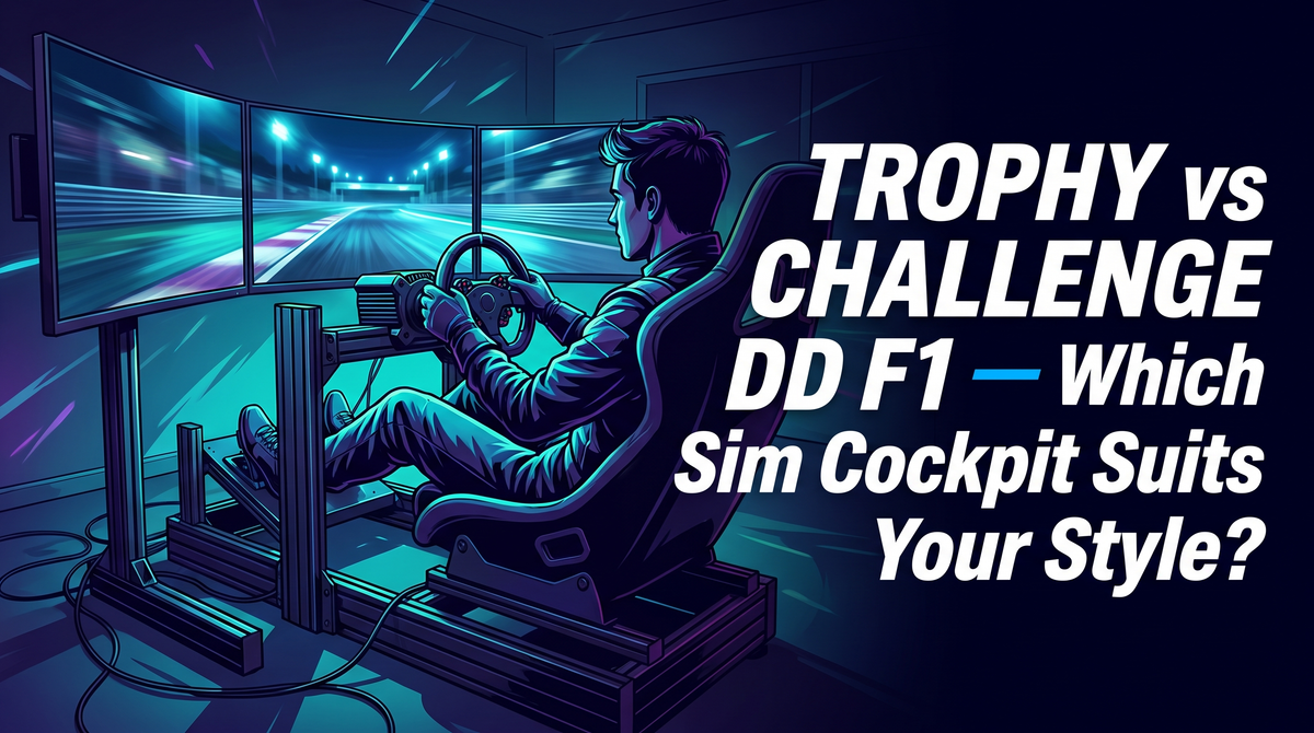 Playseat Trophy vs Challenge DD F1 Edition sim racing cockpit comparison