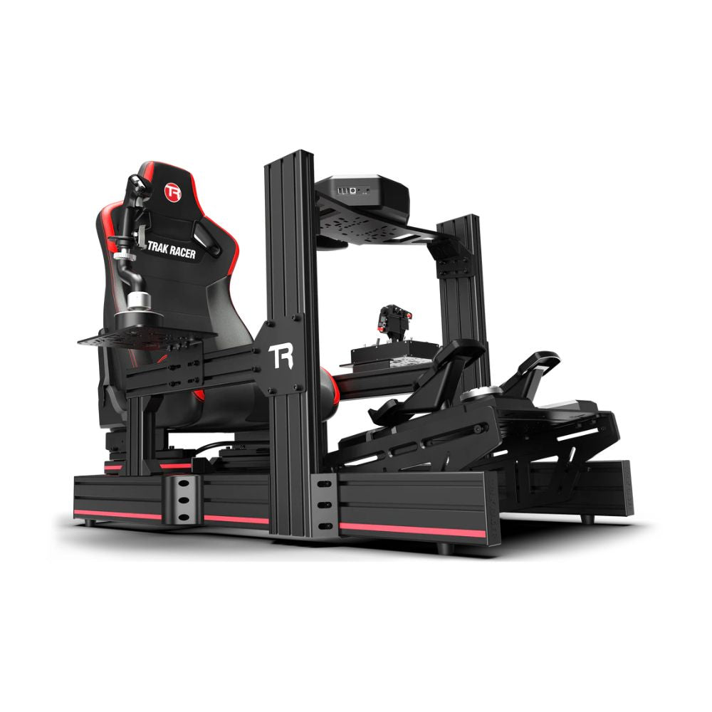 Trak Racer TR120 flight simulator with flight simulator controls