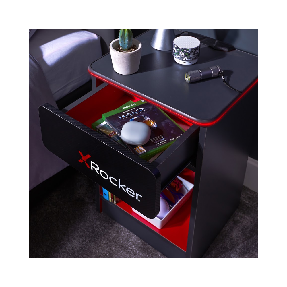 X Rocker Carbon-Tek Bedside Table