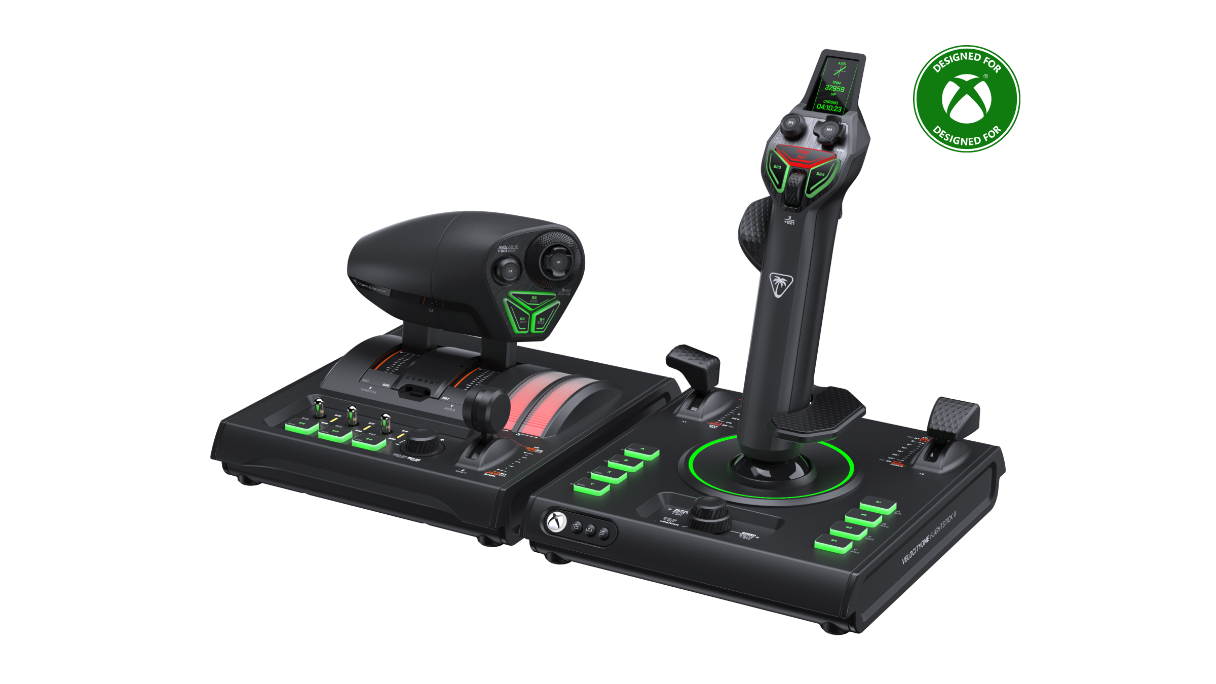 Turtle Beach VelocityOne H.O.T.A.S. for Xbox flight stick and dual throttle set