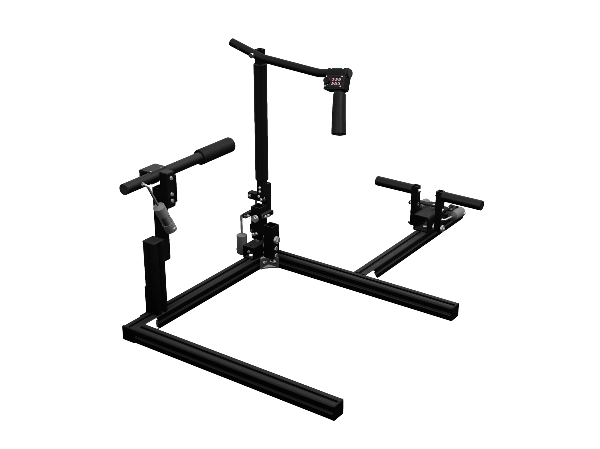 Max Flight Stick R22/44 Pro Max metal helicopter controls with cyclic, collective and pedals