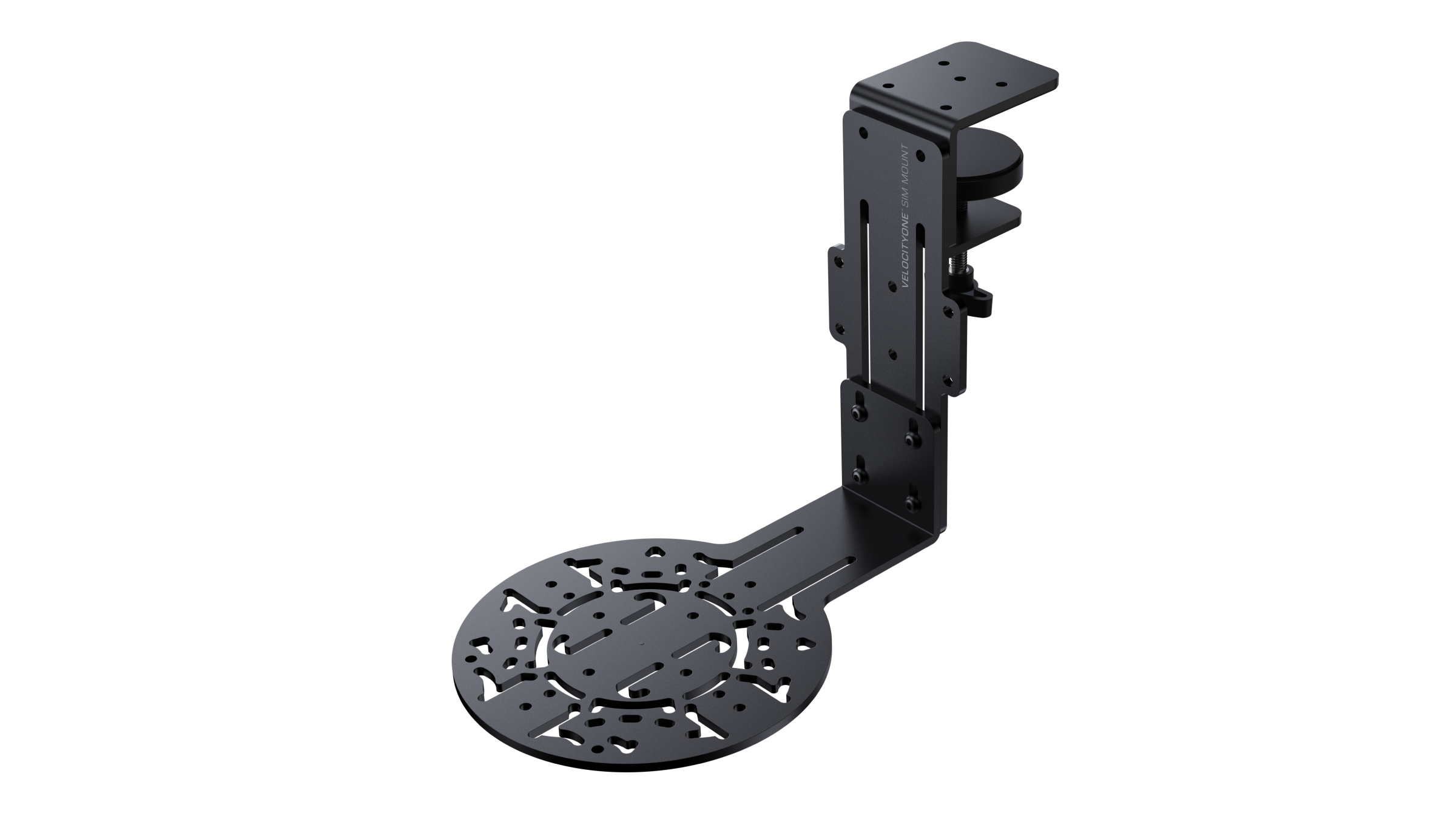 VelocityOne Universal Sim Mount holding a flight stick in centre position