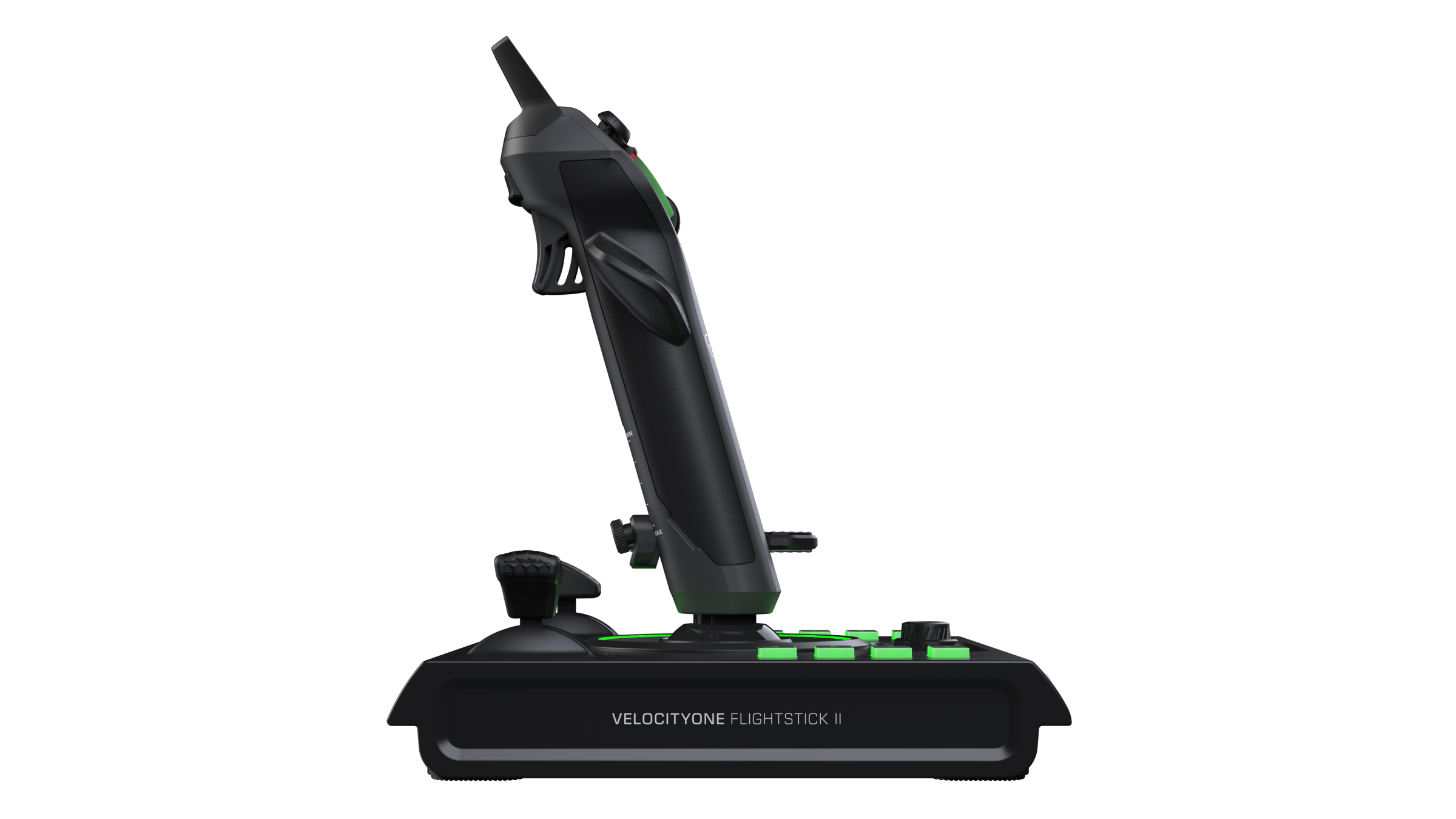 VelocityOne Flightstick II Xbox base levers and multi-function wheel