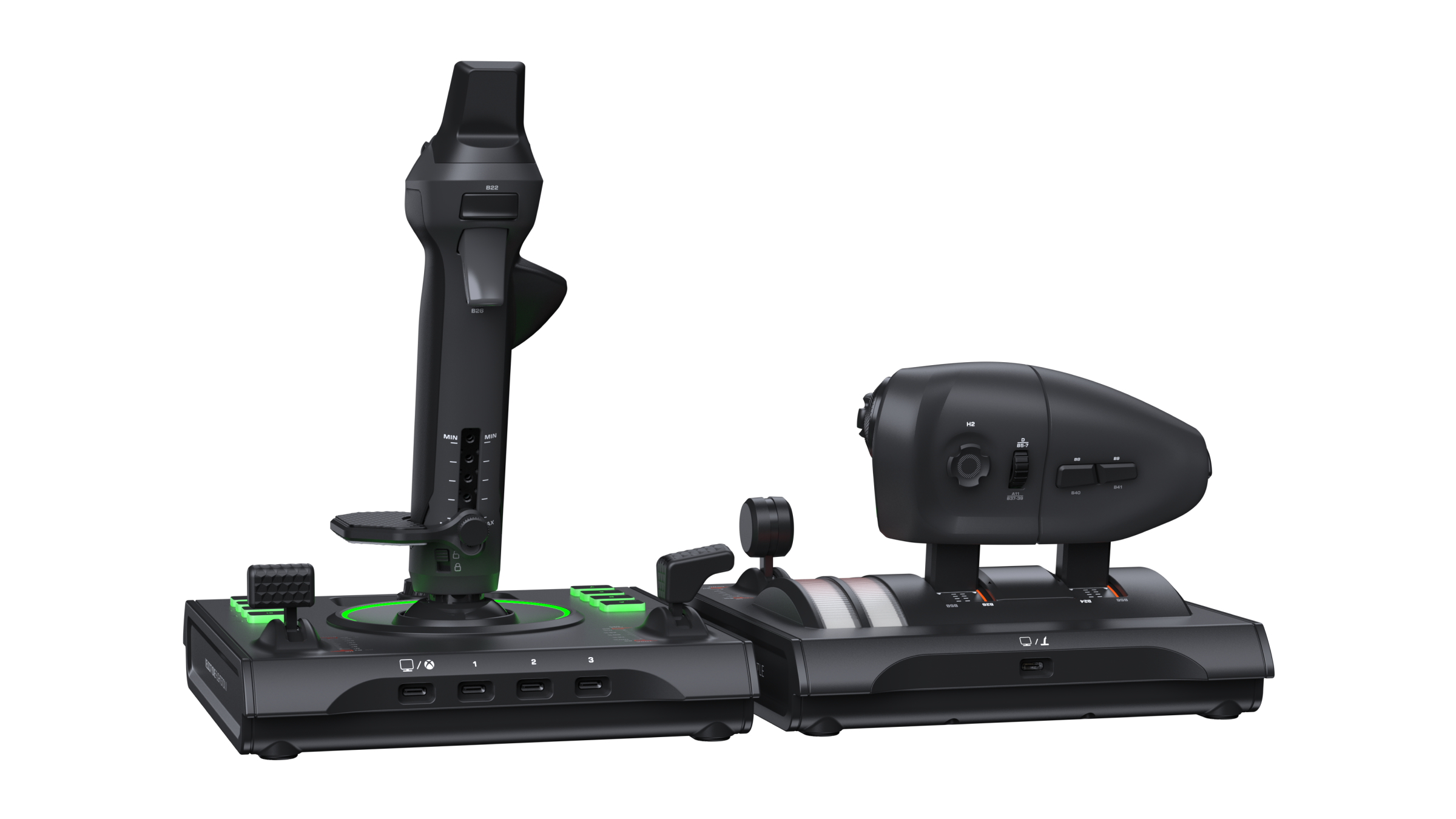 VelocityOne H.O.T.A.S. Xbox throttle levers with tension adjustment