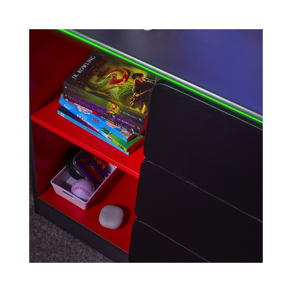 Shop X Rocker Carbon-Tek 3 Drawer Chest — Gamer Gear Direct