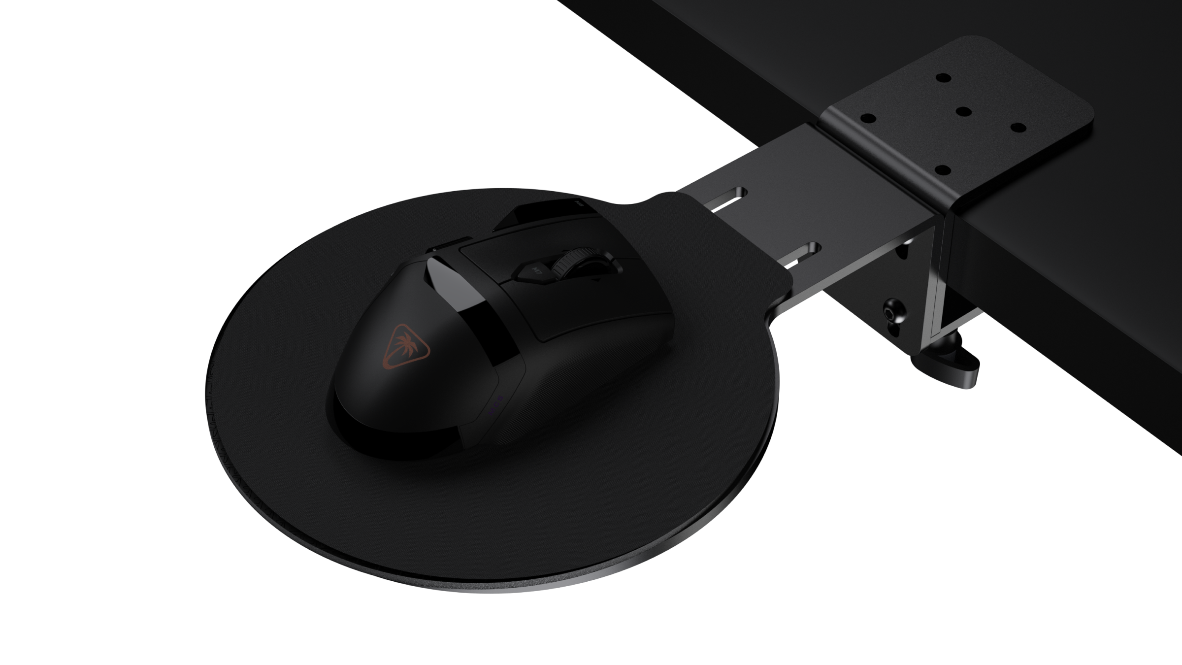 VelocityOne Universal Sim Mount integrated mousepad fitted
