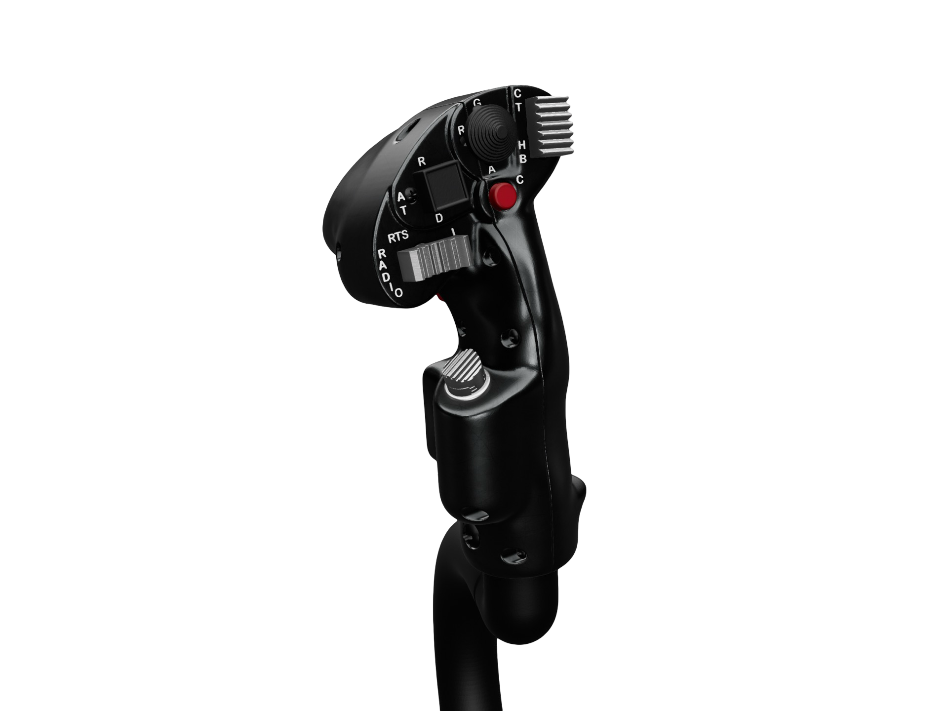 Apache cyclic grip with momentary thumb switch option
