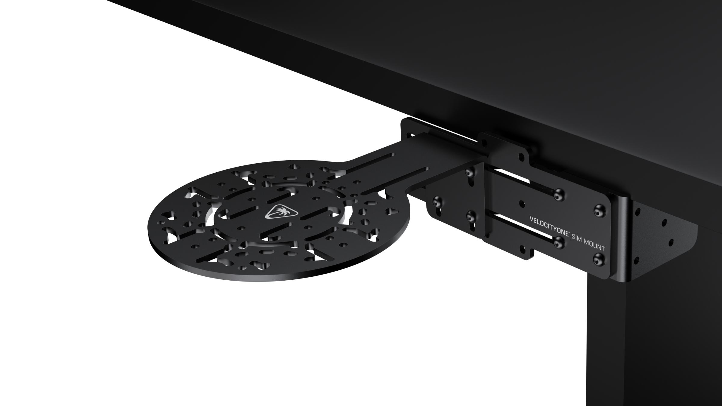 VelocityOne Universal Sim Mount desk clamp jaw detail