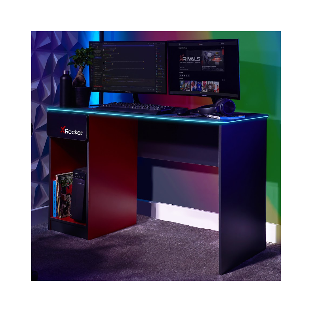 X rocker led gaming desk 2025