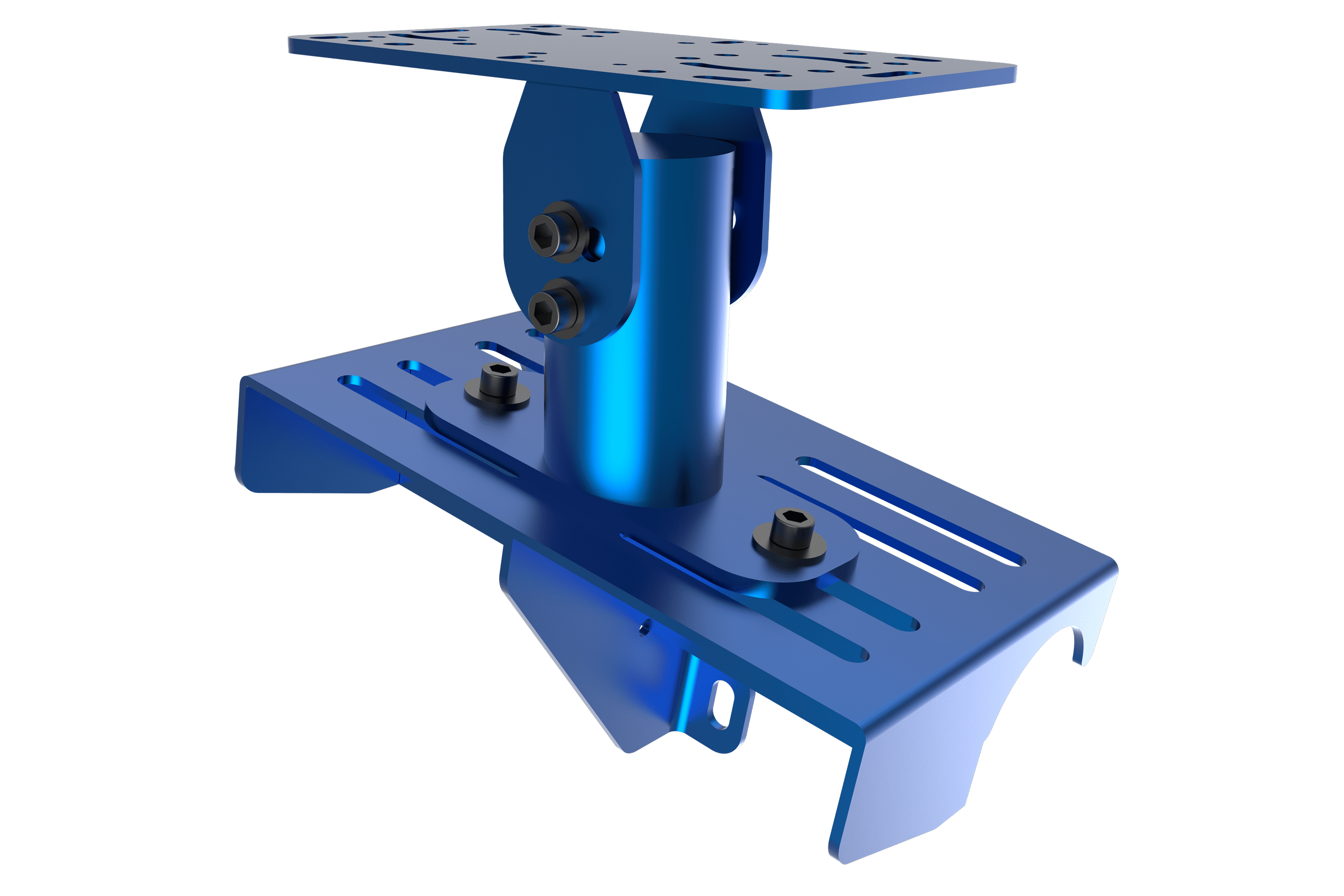 Trak Racer Universal Gear Shifter Mount for Alpine TRX (Blue), fitted to a Trak Racer cockpit 5