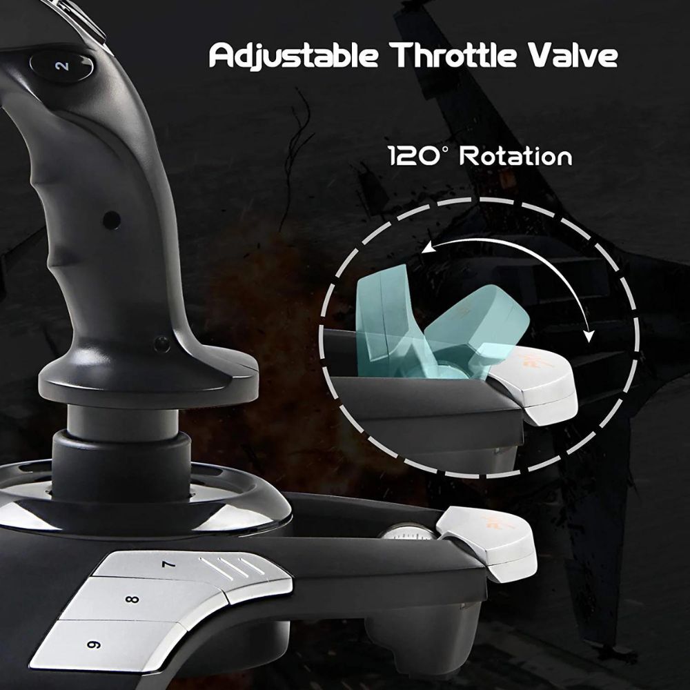 PXN F16 throttle control with 120 degree rotation