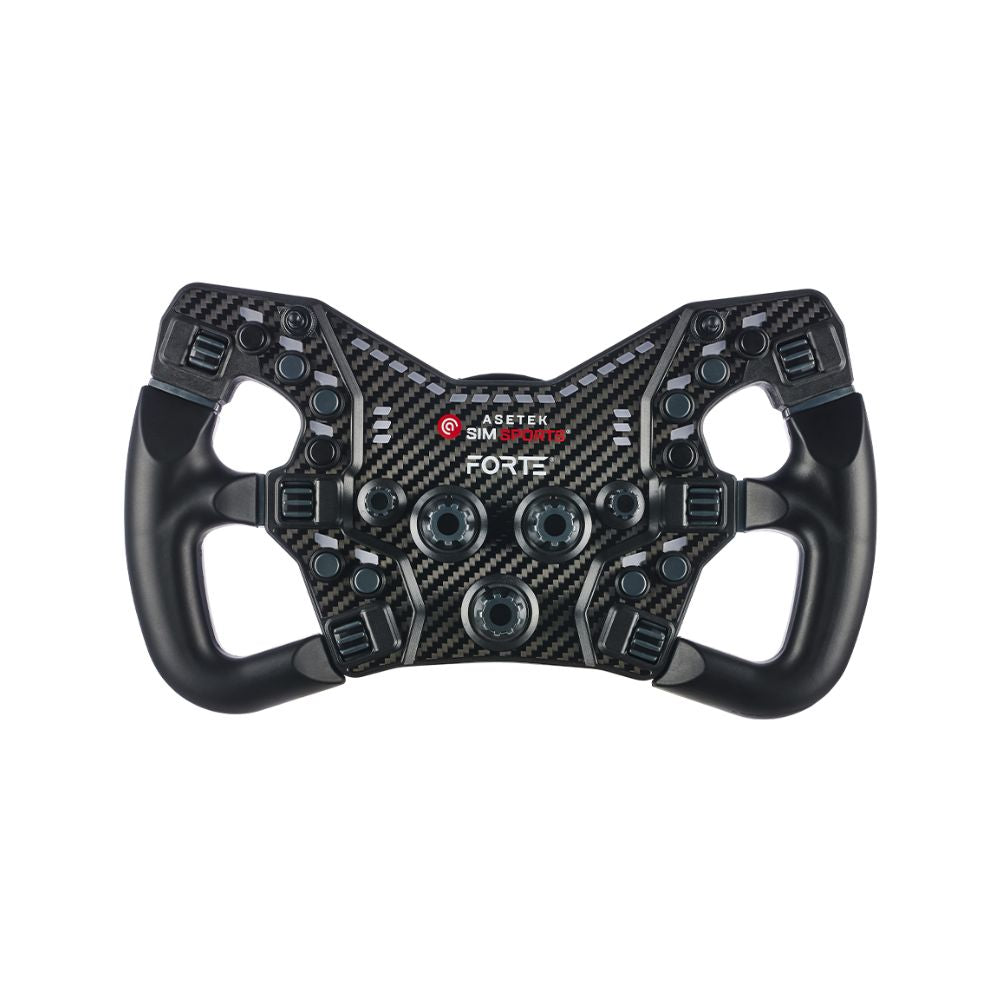 asetek simsports formula LMP handles image  of handles on forte formula wheel front view