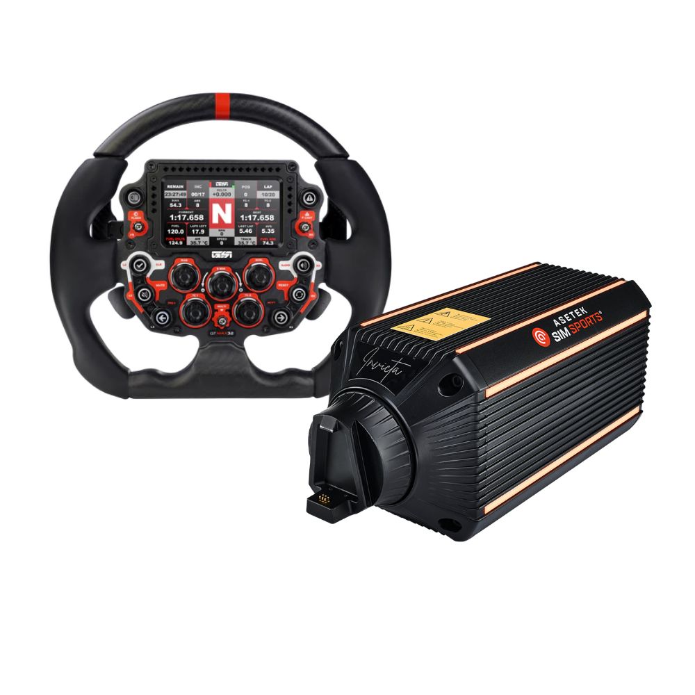 Asetek Invicta Wheelbase + GSI GT-MAX32 Bundle