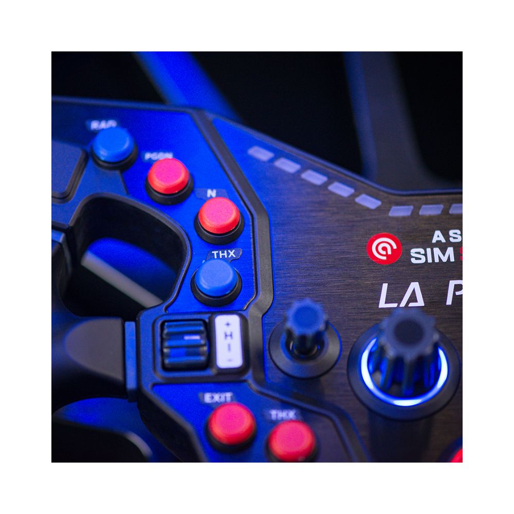 Asetek wheel button colour kit blue and red buttons on la prima wheel 