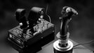 HOTAS Warthog stick and throttle in black and white
