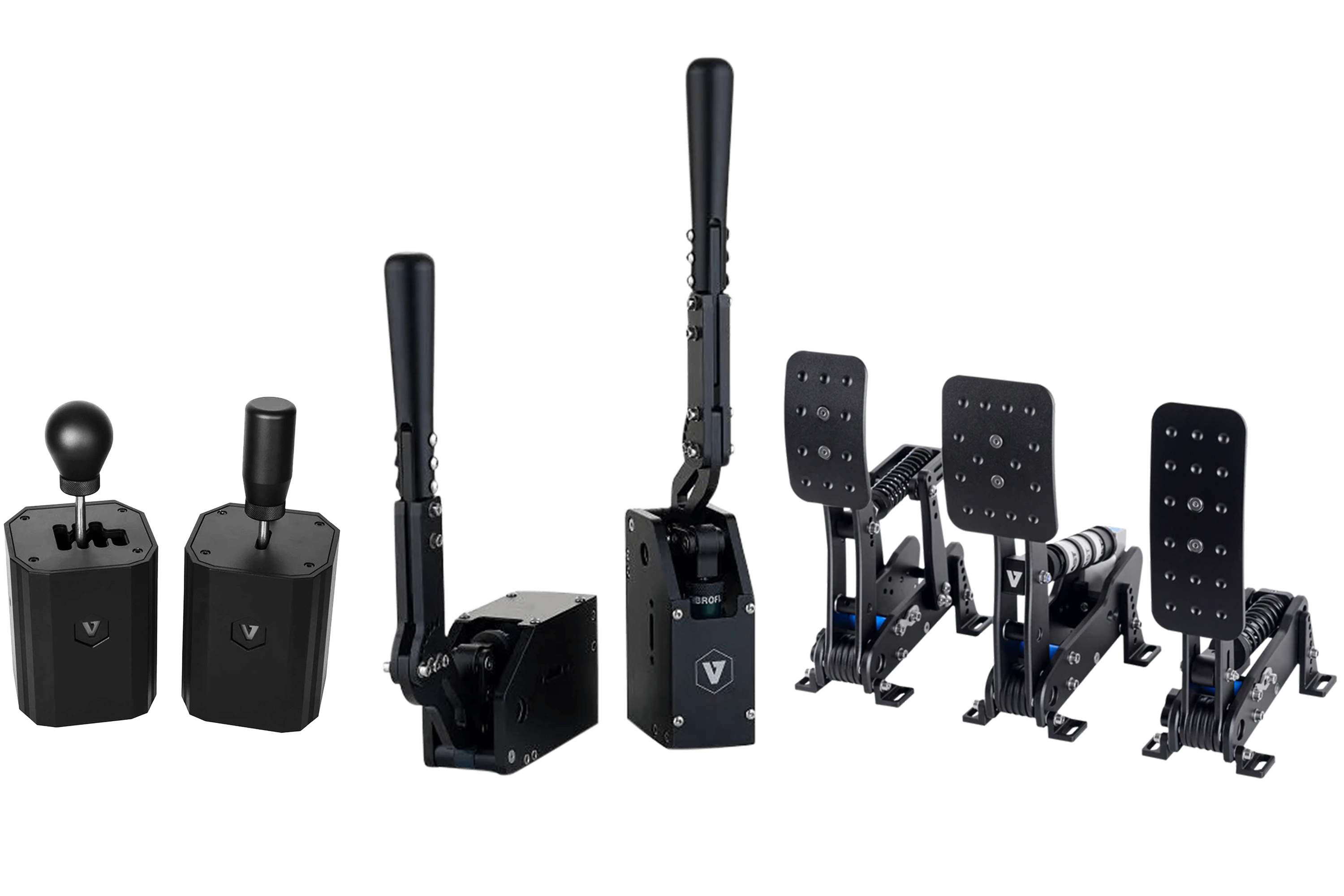 VNM Simulation Complete Control Bundle – Shifter, Handbrake V1.5 & 3-Pedal Set