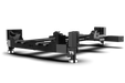 Trak Racer Motion System with 3 Actuators & Sim Base, shown with a D-BOX wheelbase 4